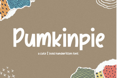 Pumkinpie Cute &amp; Bold Handwritten Font