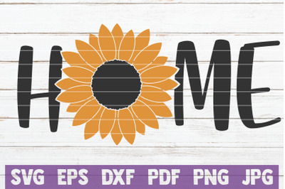 Sunflower Home SVG Cut File