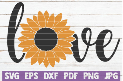 Sunflower Love SVG Cut File