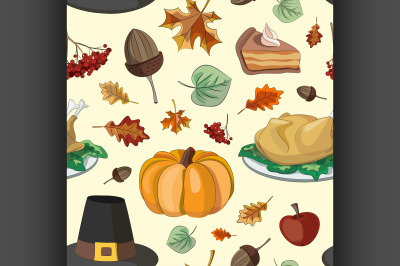 Happy Thanksgiving set pattern