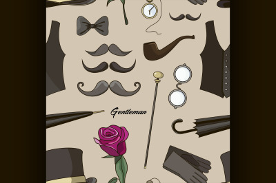 Pattern of vector elements for gentlemen