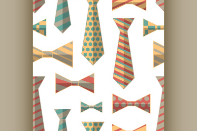 Pattern of Vector Ties and Bow Ties