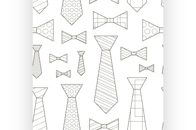 Pattern of Vector Ties and Bow Ties