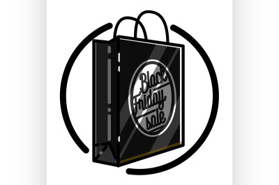 Color vintage black friday sale emblem