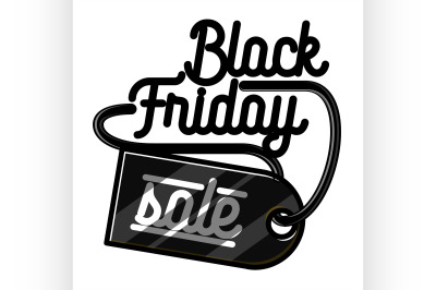 Color vintage black friday sale emblem