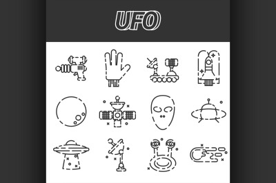 UFO icon set