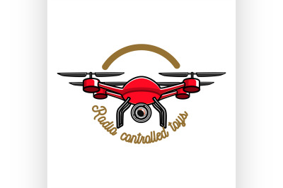 Color vintage radio controlled toys emblem