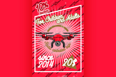 Color vintage radio controlled toys emblem