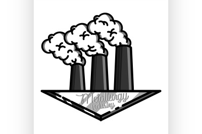 Color vintage Metallurgy emblem