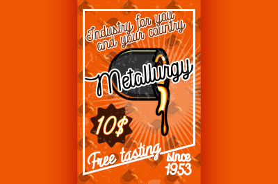Color vintage Metallurgy poster