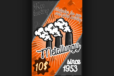 Color vintage Metallurgy poster