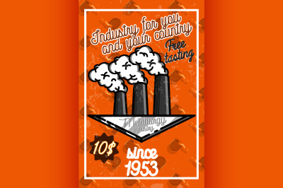 Color vintage Metallurgy poster