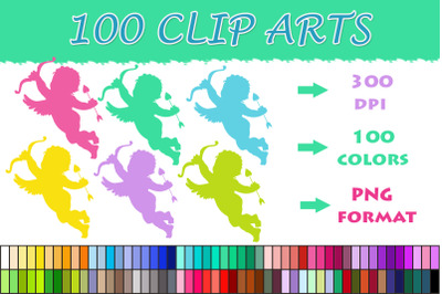 100 Angels clip art