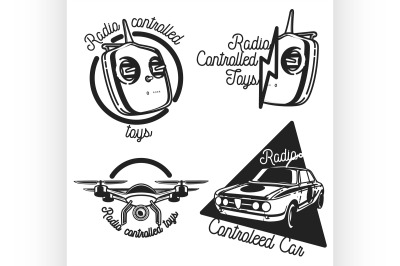 Vintage radio controlled toys emblems