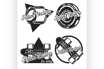 Vintage roller Skates emblems