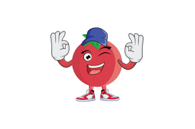 Pomegranate Fruit Cartoon Character Design