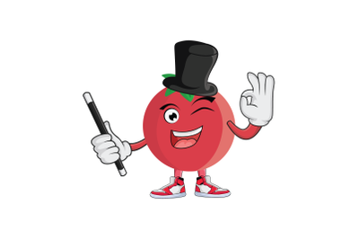 Pomegranate Magician Fruit Cartoon Character Design