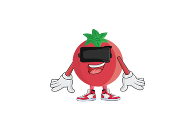 Pomegranate VR Fruit Cartoon Character Design