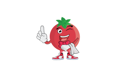 Pomegranate Bartender Fruit Cartoon Character Design