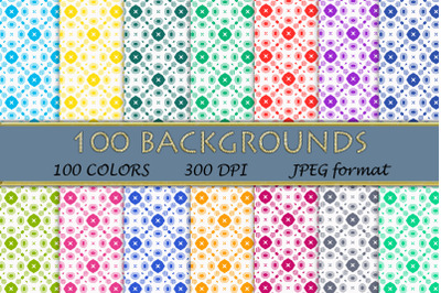 Geometric pattern,100 colors --02