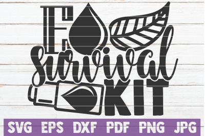 Essential Oils Survival Kit SVG Cut File