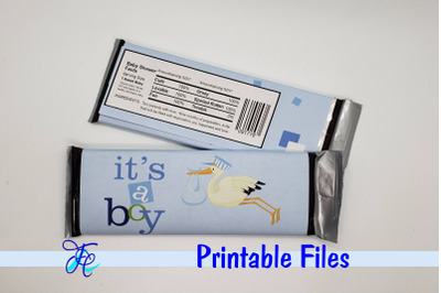 It&#039;s A Boy - Stork Candy Bar Wrapper