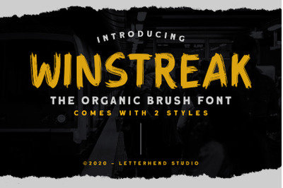 Winstreak - Brush Font