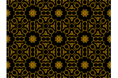 Pattern Gold Motive Sun Flower