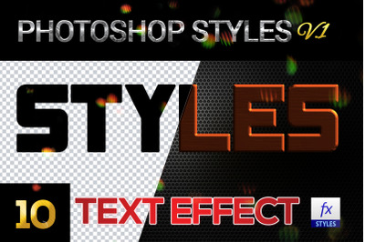 10 creative Photoshop Styles V01