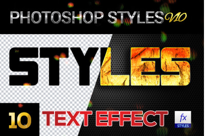 10 creative Photoshop Styles V10