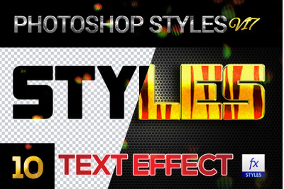 10 creative Photoshop Styles V17