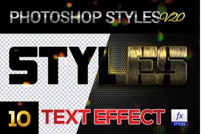 10 creative Photoshop Styles V20