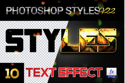 10 creative Photoshop Styles V22