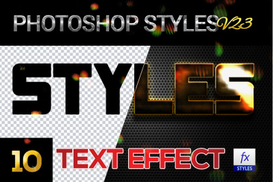 10 creative Photoshop Styles V23