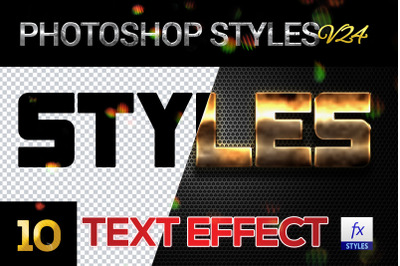 10 creative Photoshop Styles V24
