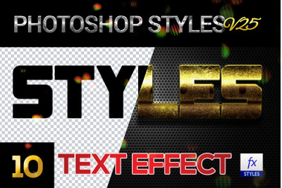 10 creative Photoshop Styles V25