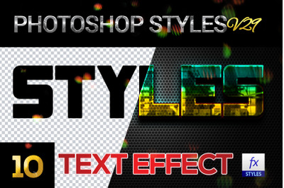 10 creative Photoshop Styles V29