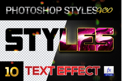 10 creative Photoshop Styles V30