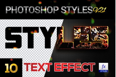 10 creative Photoshop Styles V21