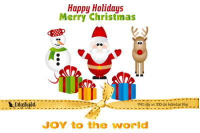 Merry Christmas Individual Png files