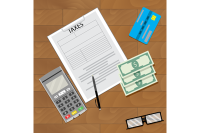 Finance tax and credit card machine