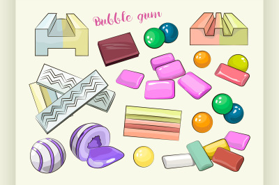 Bubble gum set