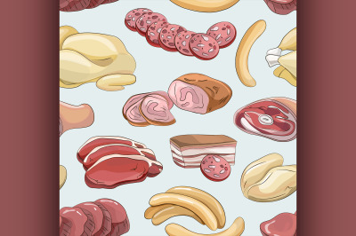 Different kinds of meat collection pattern