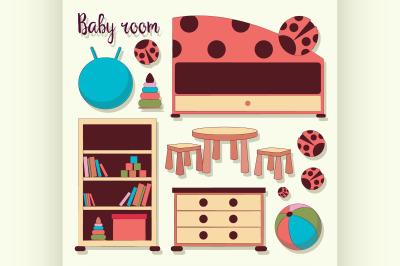 Interior of baby room