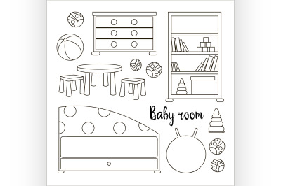 Interior of baby room