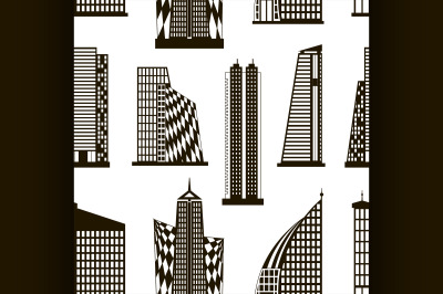 Skyscrapers set pattern