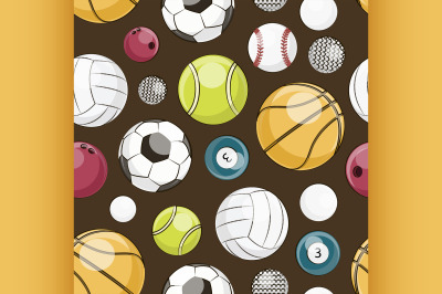 Sport Balls Set pattern