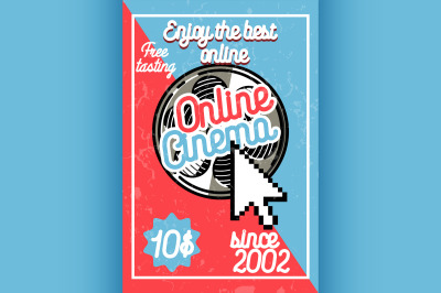 Color vintage online cinema banner