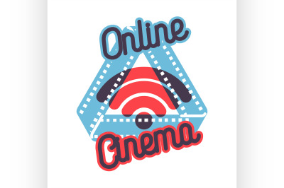Color vintage online cinema emblem