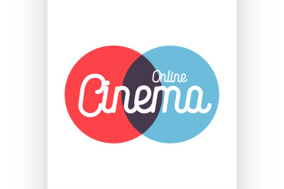Color vintage online cinema emblem